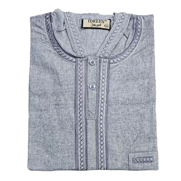 Moroccan Men's gray Djellaba 