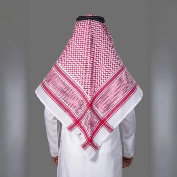 شماغ جون لين احمر البسام