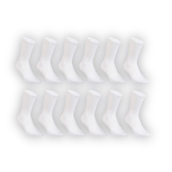 socks White 12pieces - long