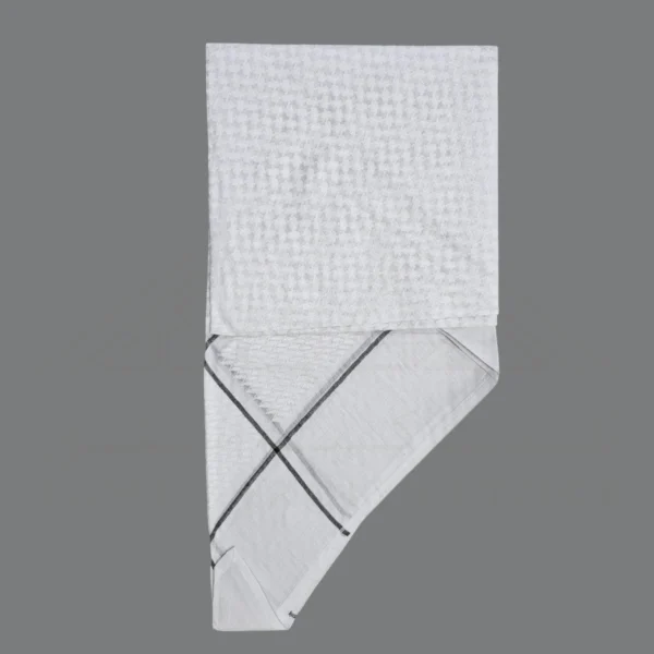 shemagh white line black