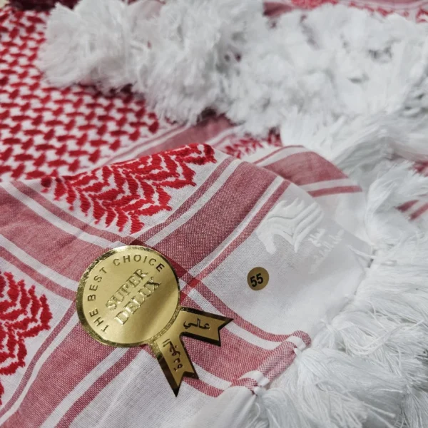 Red Jordanian Shemagh with Tassels