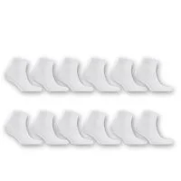  Short Socks White 12Pcs 